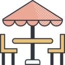 food and restaurant,dinner,holidays,sun umbrella,festivity,table,dinner table,outdoor,dinning table,terrace